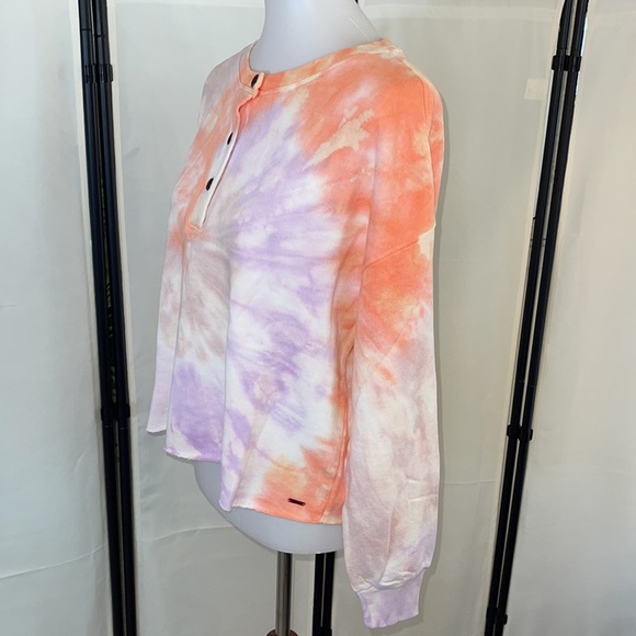 N.Philanthropy Harleen cropped tie-dye sweatshirt Size Medium NWT - Picture 12 of 17